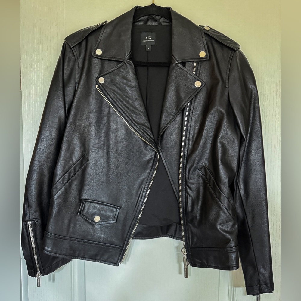 Black Faux Leather Jacket